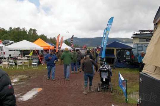 Looks depressing. Despite the cold and wet, it wasn't at all. Not a screaming kid all day, either. Just people milling around, talking and asking questions. And looking fairly happy.