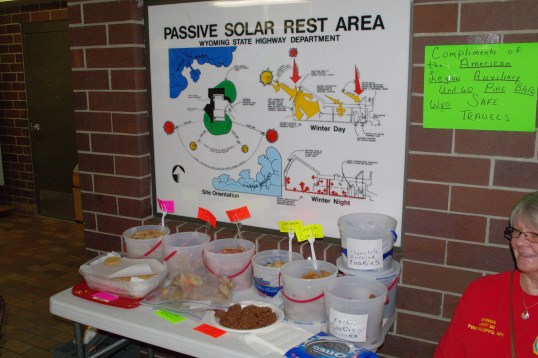 Nobody wanted to be in the snap! But the wares will do. All donations they collect will go toward helping veterans at the VA Center in Cheyenne.