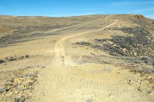 Remembe that double-step hump? This is the view back toward camp.