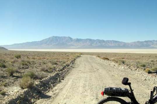 Mud flats ahead on the west side of the mountains, which I had no idea existed.