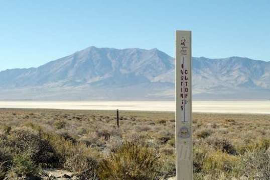 BLM marker for the second Hastings Cutoff intersection.