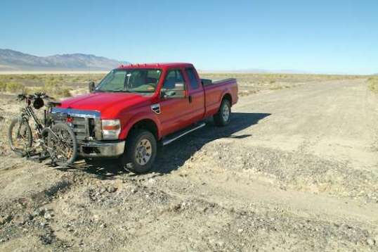 Driving in the dark here would be exciting, but not in a good way. I'm glad that the bike carrier has as much ground clearance as it does.