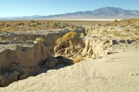 This isn't just a dip - it drops deep like canyon walls. One more good soaker (possible due in a few days) will take this canyon well past the halfway point on the trail. Then it will take some creative detouring over some very tough bushes to get around it. 