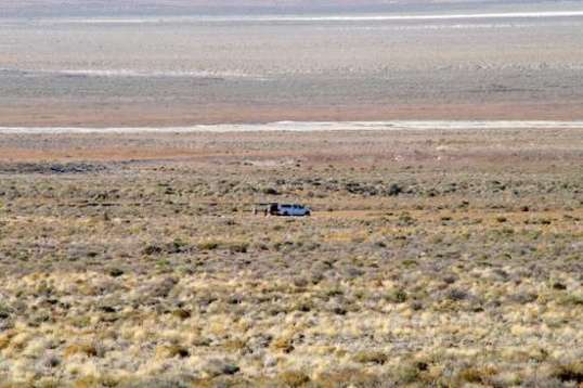 Not your average vanner camp. This is a military van on a mission.