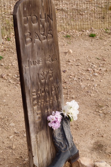 John Bass may have received his just deserts when he was "shot 5 times by officers" in 1870. most pistols were small bore and without much oomph then, and gun battles often lasted quite awhile before the most aggrieved party went down for the count.