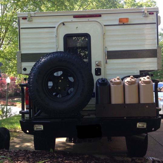 Most folks just store extra freshwater and fuel, since they will only camp where greywater disposal is not an issue. I'm still mulling this over.