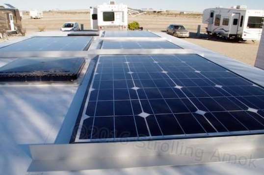 View from the front. With everything placed and arranged, all of the mounts overlap the center roof beam.