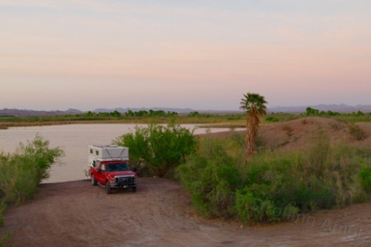 Now and then I could hear a fish flop around in the water, and often heard the water lapping on the shoreline just a few feet away. Free. This is a campsite that the Mighty Defiant travel trailer can't even get to, so camping in a place like this is quite a treat, bugs and all.