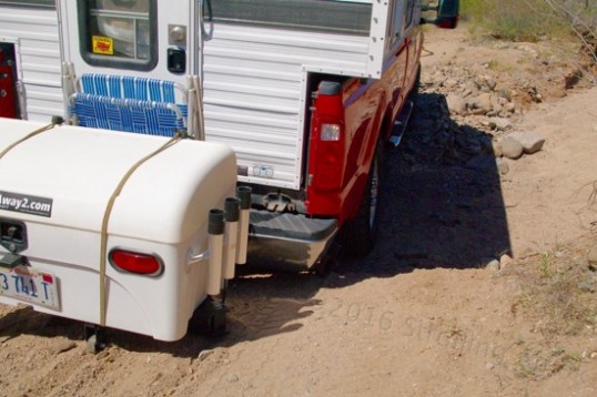 You can't see much in the shadows, but you can see the cargo box's frame on the ground. That's not a good thing.