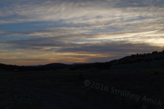 Okay, the obligatory sunset shot. They've had a sunset here at the end of every day, so far. I often sleep late, so I'm not as sure about the sunrises.