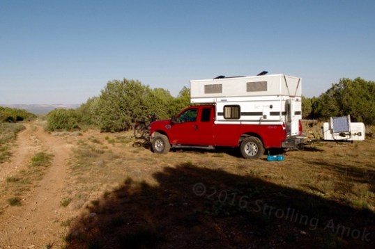 Normally, I'd hate camping right beside a trail, but this one is rarely used.
