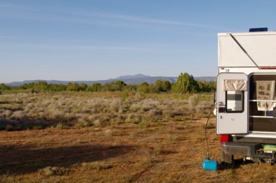 Up here, the view is fine and the cellular signal strong - 3 bars.