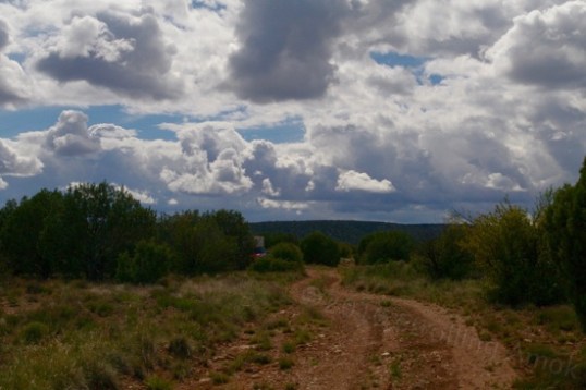 Originally intended merely to show the Intrepid in camp, this photo decided to place its own emphasis on something grander, don't you think?