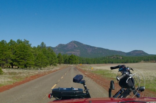 The north end of Perkinsville Road is pavement and genuine forest.