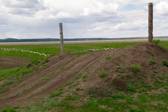 Leading to it is another hill that's sharper at the top. I can confidently say that the long-wheelbase Mighty Furd would ground out at the top of this. Now I know not to sign up for the Advanced Driving Course. 