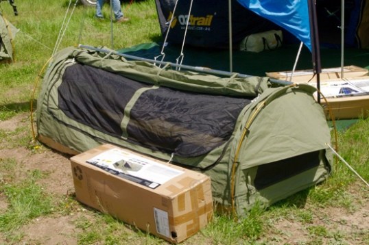 This OzTrail "Swag" or mini-tent caught my eye in the Kadaku Camping booth.