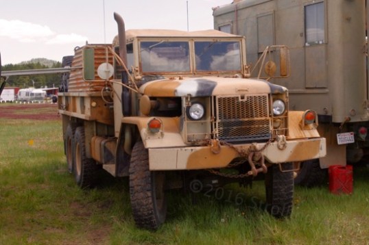 I'm not sure why this old WWII 6x6 was here, but it does go overland, and it is impressive.