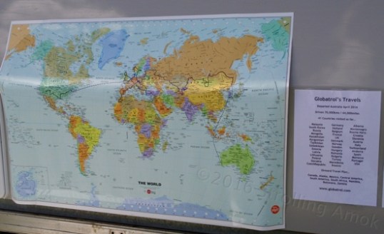 The second notable this this map of their tour, beginning at the Pacific end of the Russia-China border and continuing on to Mormon Lake, Arizona. Now that's an expedition!