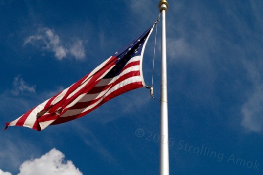 The flag from the Pentagon. These colors never run.