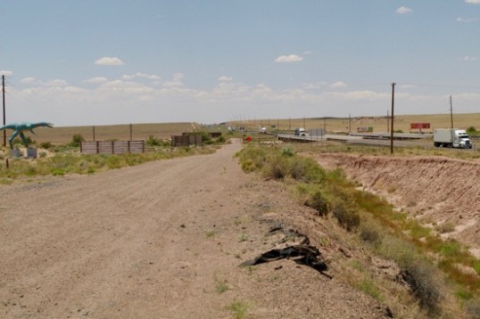 Ahead of the truck is this, a spur of 66.