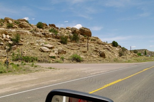 More miles eastward, this hill made me think that building something at the bottom would be risky.