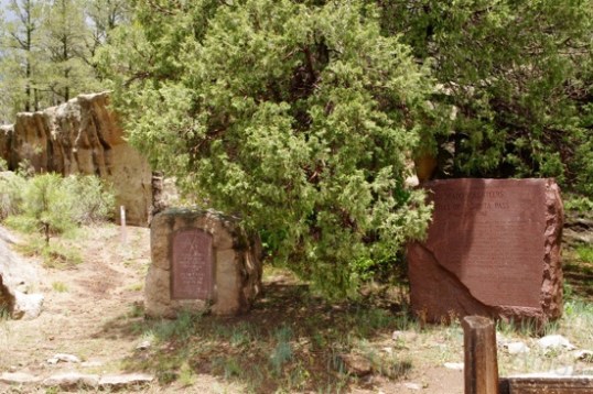 A pull-off beside Old 66 has two monuments commemorating the Civil War soldiers who lost their lives at the Battles of Glorieta Pass, the equivalent of Gettysburg in the East.