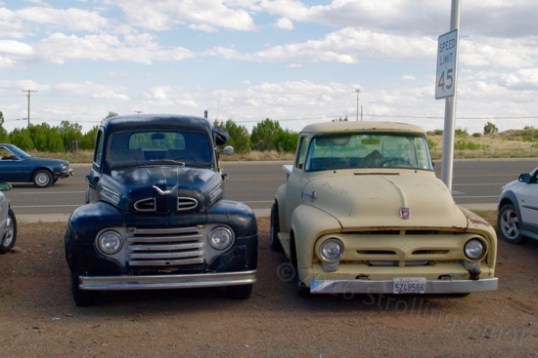 Two old customer Furds overnighting at a repair shop in Santa Rosa. Waiting for parts to arrive, I'm sure. Amazing.