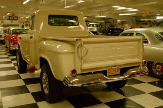 A 4x4 Chevrolet pickup, somewhere around 1958.