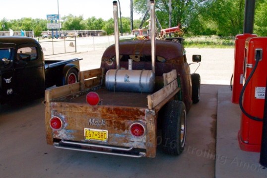 The rear end is equally...striking, wouldn't you say? That's a working fuel tank back there.