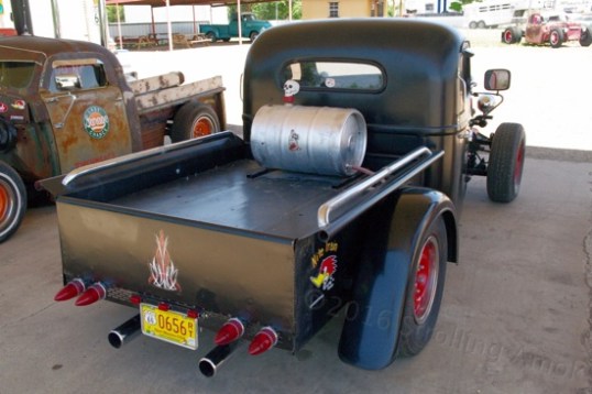 Old Cadillac taillights for clearing pedestrians out of the way.