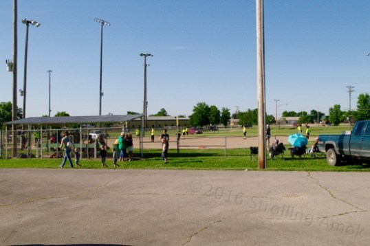 They have several baseball fields here, and kids & parents were everywhere!