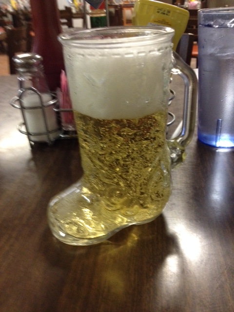 I wasn't sure what to think of Das Boot, but it kept the beer cold. Made in Mexico.