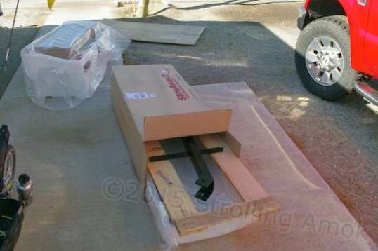 The StowAway arrives in two cartons, and it's all well protected.