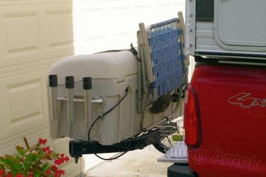 The fishing rod holders? I'm too lazy to break down setups at the end of the day. Just stick it in the holder and relax.