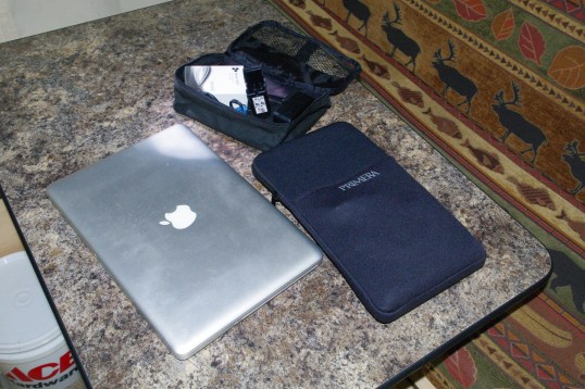 Tucked into its soft case with its USB cord, all you need is to add your own provision for storing a spare cartridge, the cartridge "garage", AC power cord, and quickstart instructions.