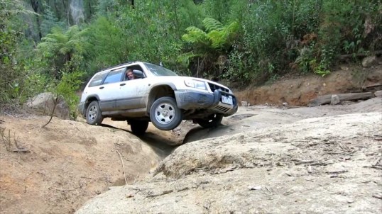 This is poor articulation, which is most commonly the case. This makes technique and driveline sophistication much more important.